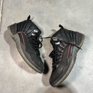 Black and Red High-Top Men's Sneakers